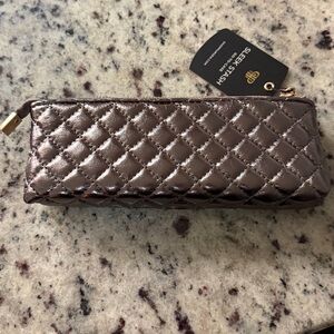 PurseN Quilted Metallic Clutch for lipstick eyeliner etc